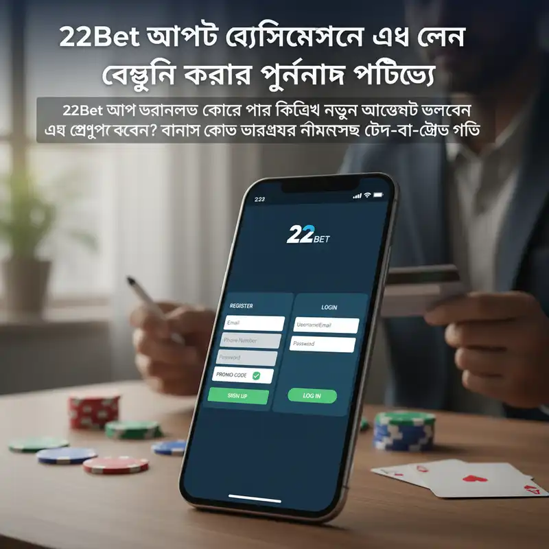 22Bet রেজিস্ট্রেশন এবং লগইন গাইড