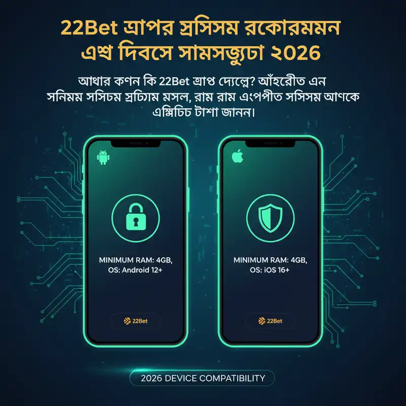 22Bet অ্যাপের সিস্টেম রিকোয়ারমেন্ট এবং সামঞ্জস্যতা